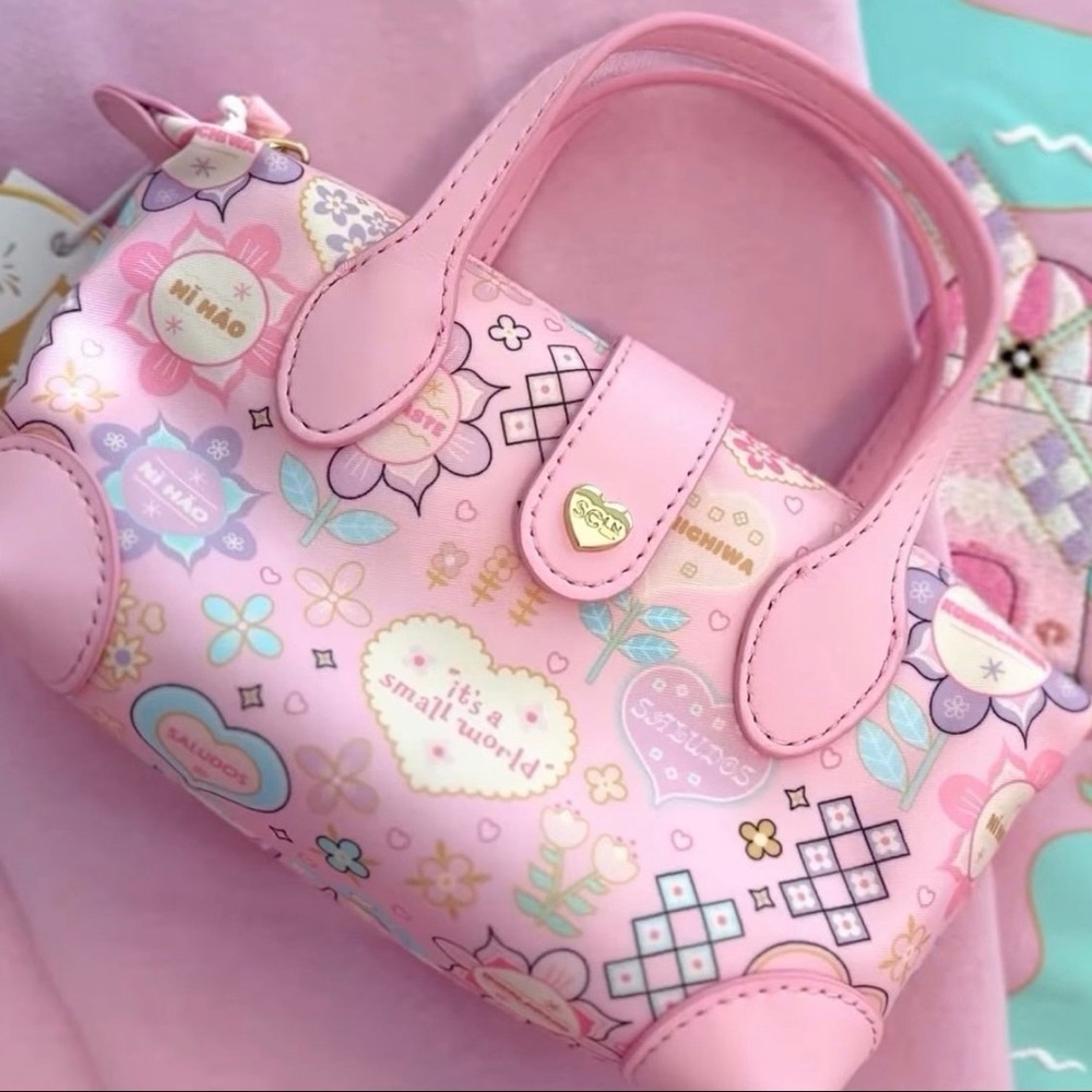 Disney x Stoney Clover Lane It’s a Small World Pouchette Crossbody NWT